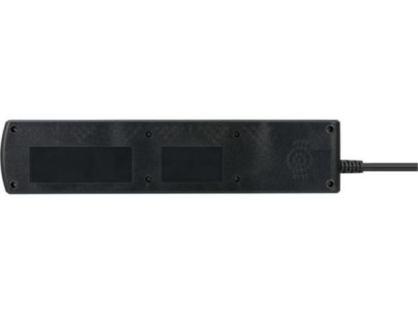 Удлинитель 2м (6 роз., 3.3кВт, с/з, 6+1 выкл., ПВС) черный Brennenstuhl Comfort-Line(провод 3х1,5мм2; сила тока 16А; с/з - с заземляющим контактом)
