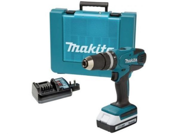 Ударная дрель-шуруповерт MAKITA LXT HP 457 DW в чем. (18.0 В, 1 акк., 1.5 А/ч Li-Ion, 2 скор., 42 Нм, шурупы до 13 мм)