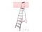 Лестница-стремянка алюм. проф. 173см 8 ступ. 9,4кг NV3118 Новая Высота(с лотком-органайзером, макс. нагрузка 225кг)