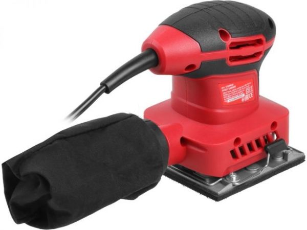 Виброшлифмашина WORTEX LX SS 1020 в кор. 240 Вт, 100х110 мм, 14000 кол/мин(крепление на липучке/скобах, 1.3 кг)