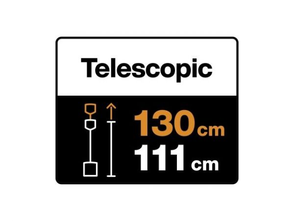 Лопата штыковая телескопическая прямая Xact FISKARS(длина:1108-1300мм, ширина:192мм)