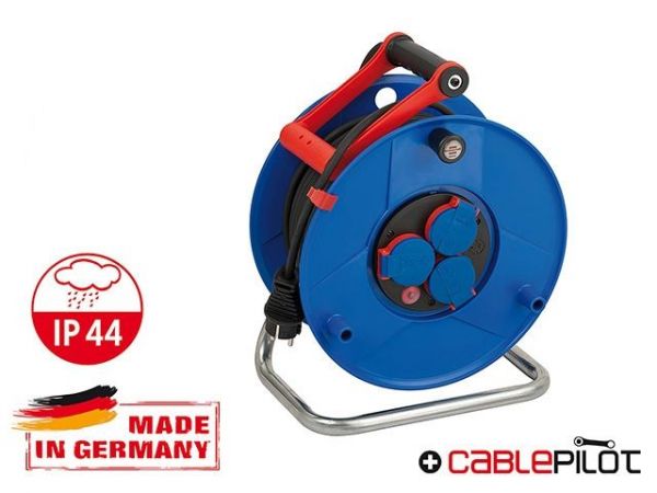 Удлинитель на катушке 50м (3 роз., 3.3кВт, резин. кабель, с/з) Brennenstuhl Garant(3,3кВт; 3х1,5мм2; степень защиты: IP44)