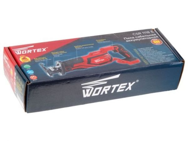 Сабельная пила WORTEX CSR 1118 E в кор. ALL1 XLT SOLO 18В, дер. 115 мм(18 В, БЕЗ АКБ И ЗУ, дерево до 115 мм, металл до 10 мм, пластик до 90 мм)