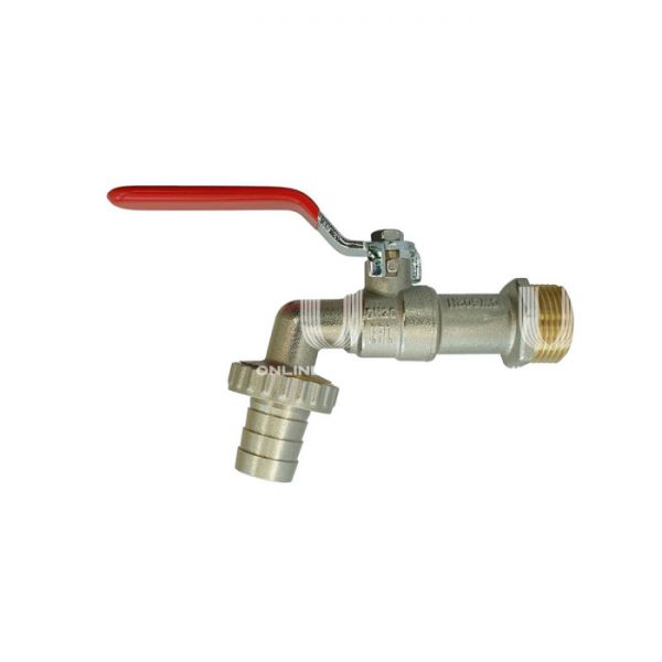 Кран шаровый Ридан BVR-CR 065B8302R, 1" НР-штуцер, полнопроходной, ручка-рычаг