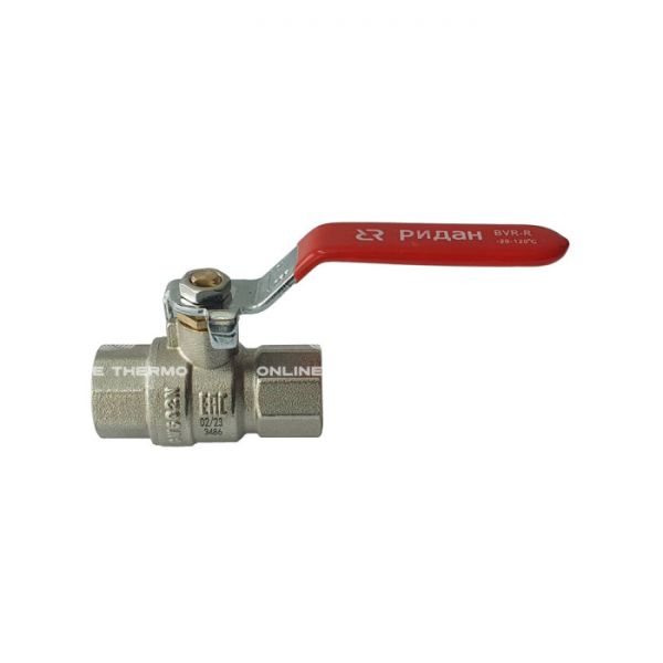 Кран шаровый Ридан BVR-R 065B8308R, 3/4" ВР, полнопроходной, ручка-рычаг