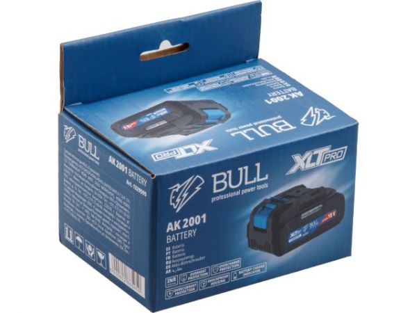 Аккумулятор BULL AK 2001 18.0 В, 2.0 А/ч, Li-Ion XLTpro(18 В, 2 А*ч, Li-ion)