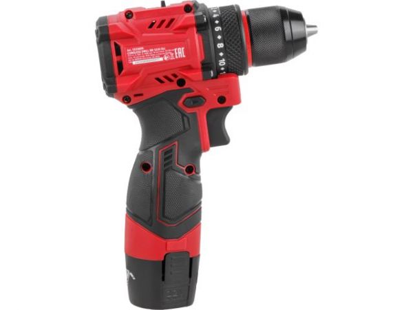 Дрель-шуруповерт WORTEX LX BD 1220 DLi 12В, 30 Нм, 2*1.5 Ач, патрон 10 мм, бесщёт. (12 В, БЕСЩЁТ.ДВИГ., с 2х1.5 Ач акб, НЕ подходит к линейке ALL1)