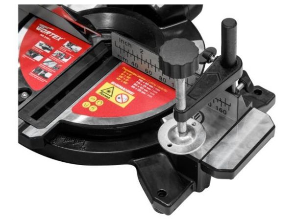 Торцовочная пила WORTEX MS 2116 L в кор. 1500 Вт, 210 мм, глуб. до 60 мм, шир. до 115 мм, лазер