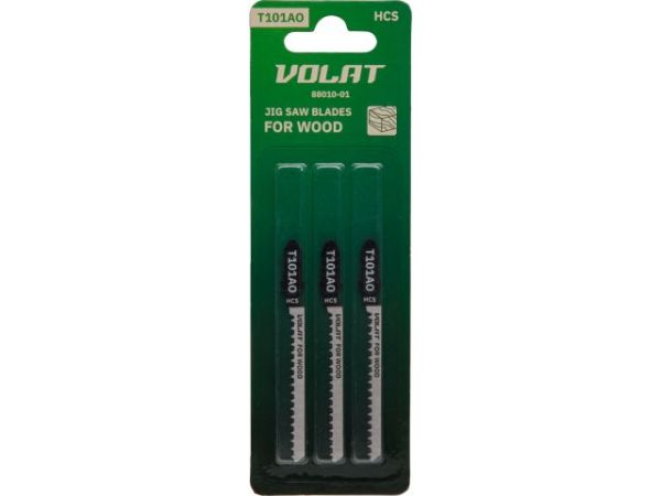Пилка лобз. по дереву T101AO (3 шт.) ВОЛАТ(пропил криволинейный, тонкий, аккуратный и чистый рез)