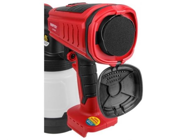 Краскораспылитель WORTEX CPS 1808 в кор. ALL1 XLT SOLO БЕСЩЁТ.ДВИГ., 18В, 1000 мл/мин, 0.8 л(БЕСЩЁТ.ДВИГ., 18 В, БЕЗ АКБ И ЗУ, 1000 мл/мин, 0.8 л бак, 2.5 мм сопло, 50 DIN)