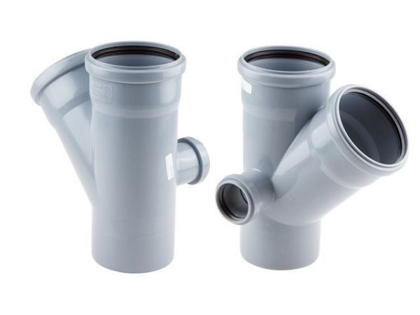 Крестовина двухпл. ВК 110/110х45/50 левая РТП(Для внутренней канализации)