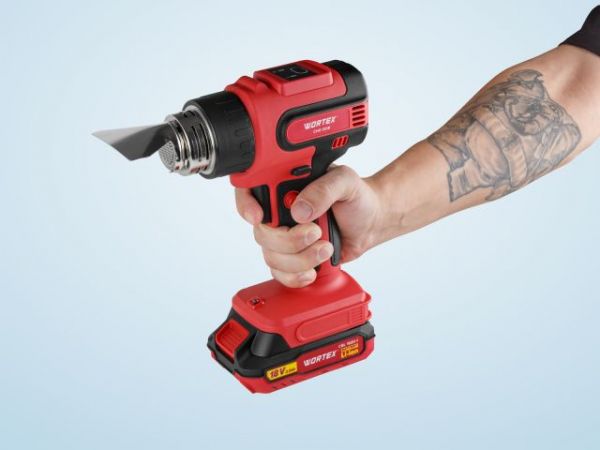 Термовоздуходувка WORTEX CHG 5518 в кор. ALL1 XLT SET 18 В, 1 скор., 300-550 °C