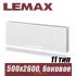 Стальной радиатор Lemax Compact тип 11 500x2600 мм