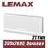 Стальной радиатор Lemax Compact тип 21 300x2000 мм