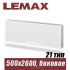 Стальной радиатор Lemax Compact тип 21 500x2600 мм