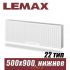 Стальной радиатор Lemax Valve Compact тип 22 500x900 мм