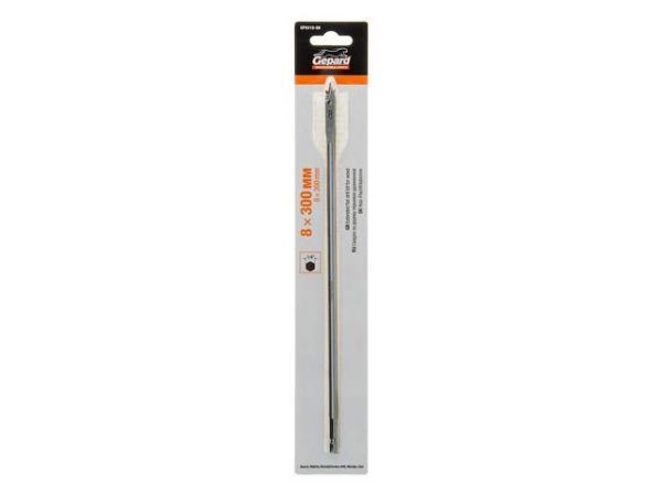 Сверло по дереву перьевое ф 8х300мм удлиненное GEPARD (GP0416-08)(Impact, перовое)