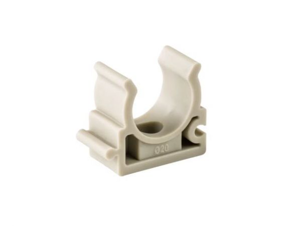 Клипса (опора) для труб ПП d32, сер. РТП