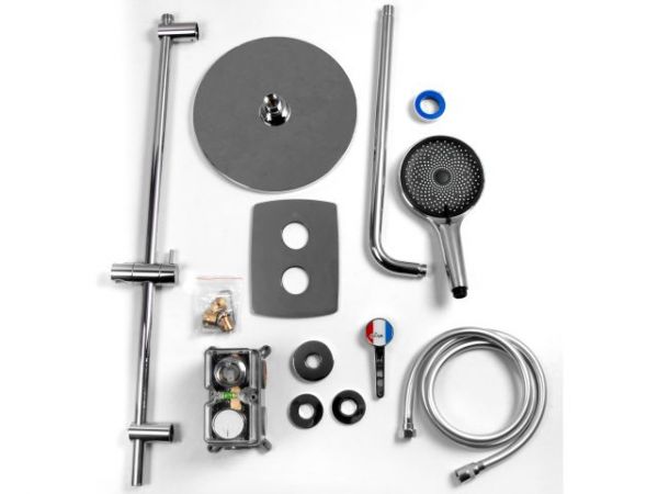 Душевая система (Lt) D35, серия Lotus хром, a-five(Встраиваемый, Излива нет, 1000 - 1200 мм.)