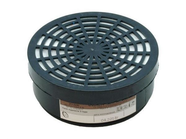 Фильтр к респиратору 'Исток-400' А1В1Р1 (РУ-60М) инд.уп/2шт.(А1В1Р1 - органические газы и пары)