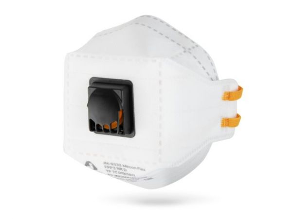 Респиратор JETA SAFETY JM-9332 складн. с клап. FFP3 (до 50 ПДК) (индивид. уп.)(трехпанельный)