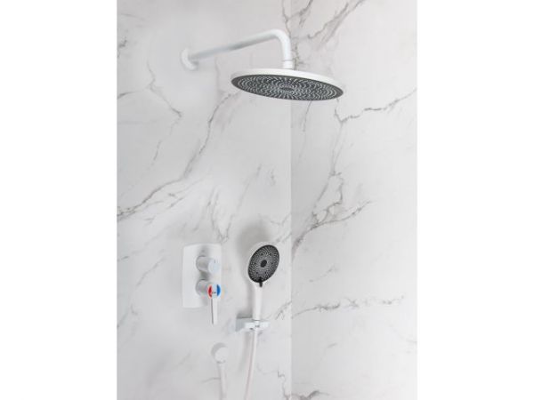 Душевая система (Lt) D35, серия Lotus белый, a-five(Встраиваемый, Излива нет, 1000 - 1200 мм.)