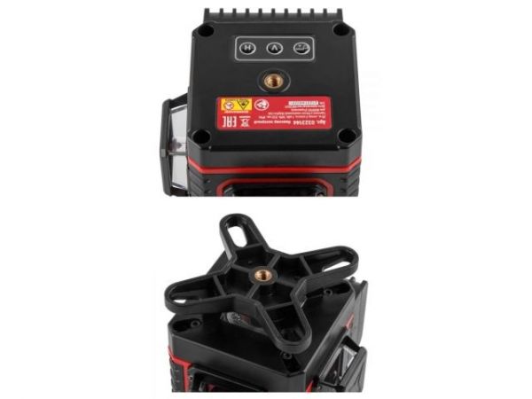 Нивелир лазерный WORTEX LL 0330-1 в чем. + аксессуары 3х360°, до 25 м, +/- 0.3 мм/м, зеленый(резьба 1/4')