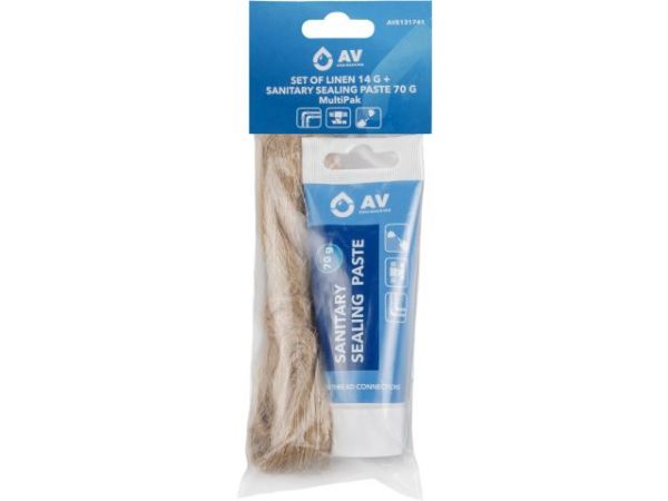 Набор сантехнический (лён 14 г + паста сантехническая MultiPak 70 г) AV Engineering(Египетский лён)