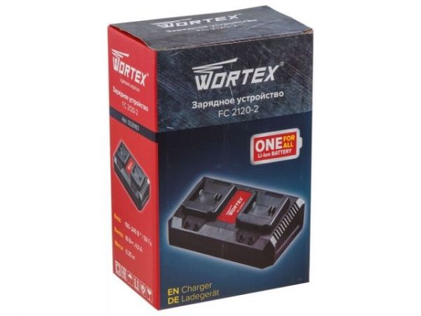 Зарядное устройство WORTEX FC 2120-2 ALL1 XLT 2 слота, 4 А + 4 А(быстрая зарядка)