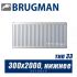 Радиатор Brugman FEV тип 33 300x2000, нижнее подключение