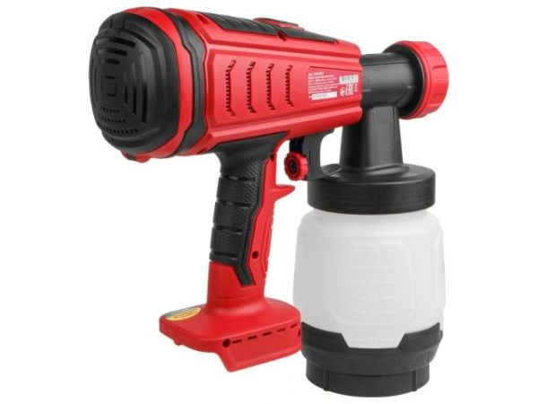 Краскораспылитель WORTEX CPS 1808 в кор. ALL1 XLT SOLO БЕСЩЁТ.ДВИГ., 18В, 1000 мл/мин, 0.8 л(БЕСЩЁТ.ДВИГ., 18 В, БЕЗ АКБ И ЗУ, 1000 мл/мин, 0.8 л бак, 2.5 мм сопло, 50 DIN)