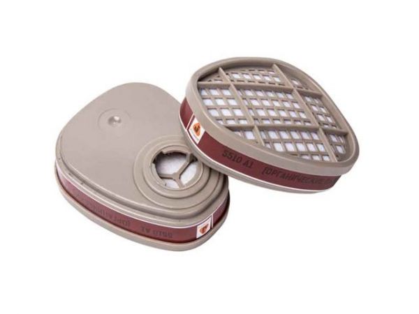 Фильтр 6510 Jeta Safety (2 шт в уп.)(с байонет. крепл. для защ. от орг. газов и паров A1)