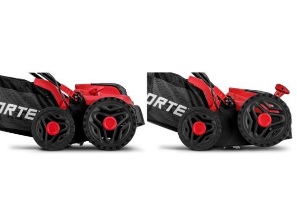 Аэратор-скарификатор WORTEX CAE 3736 ALL1 XLT SOLO БЕСЩЁТ.ДВИГ., 18В+18В, шир. 37 см(вал для аэрации, вал для скарификации, 5 рег.высоты, 45 л травосборник)