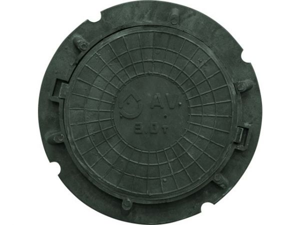 Люк садовый А30 (30 кН) зеленый, AV Engineering