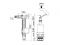 Арматура для смывного бачка с клапаном боковой подачи, AV Engineering