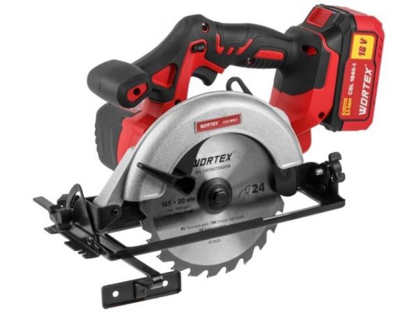 Циркулярная пила WORTEX CCS 1816-1 в кор. ALL1 XLT SOLO 18 В, 165 мм, до 55 мм(18.0 В, БЕЗ АККУМУЛЯТОРА И ЗУ, 165х20 мм, до 55 мм)