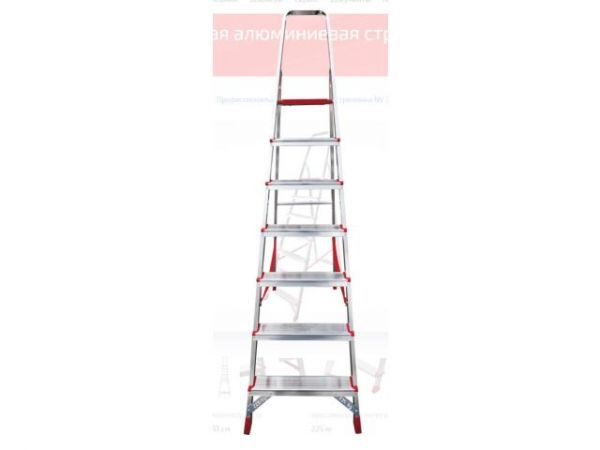 Лестница-стремянка алюм. проф. 151 см 7 ступ. 7,2кг NV3110 Новая Высота(макс. нагрузка 225кг)