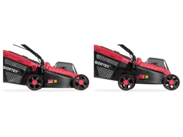 Газонокосилка аккумуляторная WORTEX CLM 3336 в кор. ALL1 XLT SOLO БЕСЩЁТ.ДВИГ., 18В+18В, шир.330 мм(БЕЗ АКБ И ЗУ, выс. 30-75 мм, травосборник 30 л)