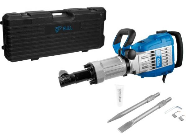 Отбойный молоток BULL SH 1502 1700 Вт, 55 Дж, HEX 30, конст. электр., 1650 уд/мин(плав. пуск, 20 кг)