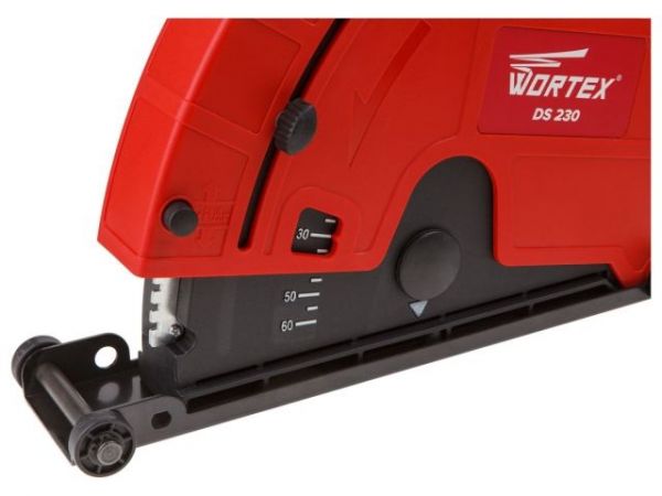 Кожух вытяжной для УШМ DS 230 WORTEX(диск 230 мм, для реза по бетону на 1 диск)