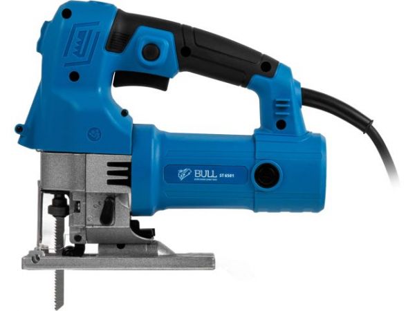 Лобзик электрический BULL ST 6501 в чем. 600 Вт, 500-3000 ход/мин, до 110 мм(Кабель 4 м, подсветка, литая алюминиевая платформа, быстрозажим. патрон)