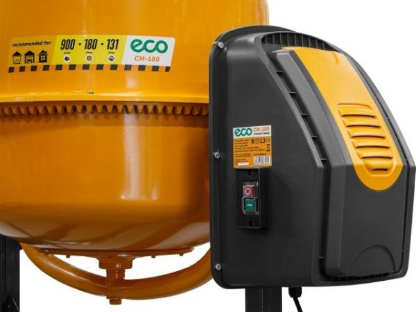 Бетоносмеситель ECO CM-180(объём 180/131 л, 900 Вт, 230 В, вес 48,4  кг)