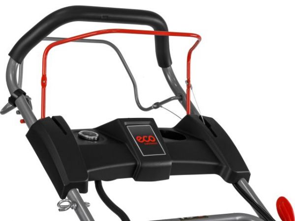 Газонокосилка бензиновая ECO LG-745 E самоходная(5,5 л.с., шир. 51 см, самоходная, электростарт, мульчир., стальн. корпус, травосборник 70 л)