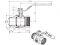 Кран шаровый 1' нар.-вн. ручка PN40, AV Engineering(Латунь, макс.  25 бар, макс.  110 °С)