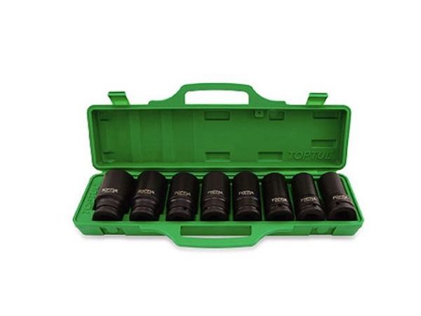 Набор головок ударн. 3/4' 22-38мм 6гр. 8шт глубокие TOPTUL