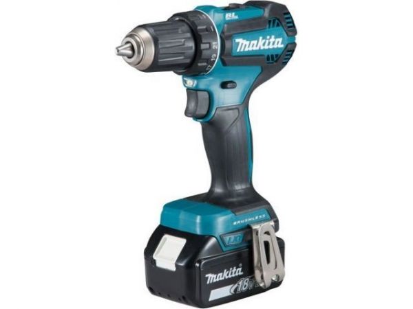 Дрель-шуруповерт MAKITA LXT DDF 485 RFE в чем. (18.0 В, 2 акк., 3.0 А/ч Li-Ion, 2 скор., 50 Нм, шурупы до 10 мм)