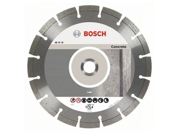 Алмазный круг 180х22 мм по бетону сегмент. STANDARD FOR CONCRETE BOSCH(сухая резка)