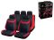 Чехлы на сиденья автомобиля универсальные, полиэстер, черно-красные, ARIZONE
