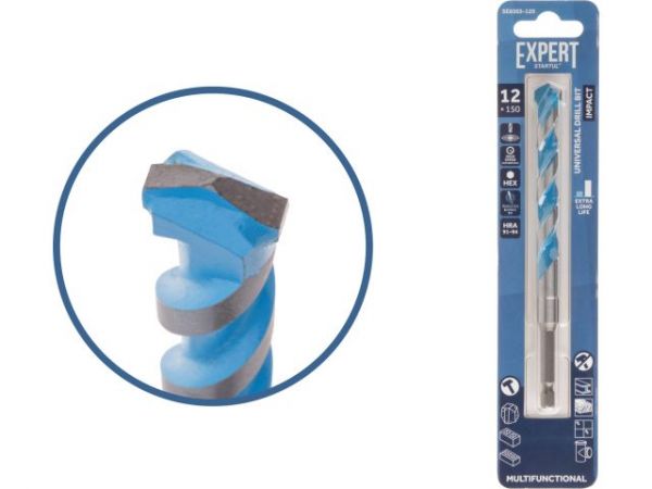 Сверло универсальное 12x150 мм MultiFunctional EXPERT STARTUL(победитовое, по мультиматериалам)