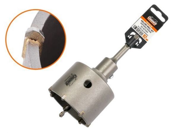 Коронка полая по бетону SDS+ d82мм GEPARD (GP2150-82)(сверло корончатое, коронка буровая)